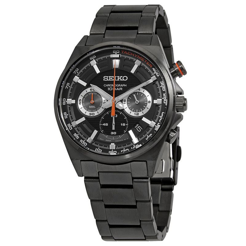 Seiko Reloj Essentials Chronograph con esfera negra SSB399P1